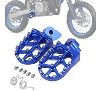 IUVWISN Estriberas para moto de cross, pedales de reposapiés más anchos CNC para YZ65 18-23 YZ85 02-23 YZ125 97-23 YZ250 98-23 YZ250F WR250F 01-23 YZ450F WR450F 03-23 YZ125X YZ250X YZ450FX YZ250FX