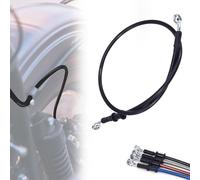 IUVWISN Latiguillo Freno Moto Hidráulico Manguera de aceite de freno 28 Grados M10 500-2000mm Universal para Pit Dirt Bike Motocross Street Bike ATV 500mm Negro