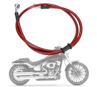 IUVWISN Latiguillo Freno Moto Hidráulico Manguera de aceite de freno 28 Grados M10 500-2000mm Universal para Pit Dirt Bike Motocross Street Bike ATV 1000mm Rojo