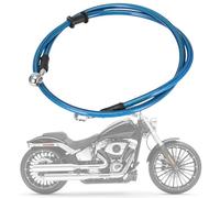 IUVWISN Latiguillo Freno Moto Hidráulico Manguera de aceite de freno 28 Grados M10 500-2000mm Universal para Pit Dirt Bike Motocross Street Bike ATV 800mm Azul