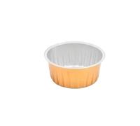 IUVYTA 50 moldes Desechables de 125 ml for Magdalenas, Pasteles, Magdalenas, con Tapas, de Aluminio, for crème brûlée y postres, Accesorios de Cocina.(Orange)