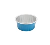 IUVYTA 50 moldes Desechables de 125 ml for Magdalenas, Pasteles, Magdalenas, con Tapas, de Aluminio, for crème brûlée y postres, Accesorios de Cocina.(Deep Blue)