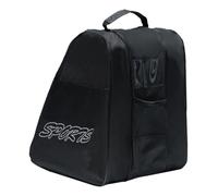 IUVYTA Bolsa para Patines Bolsa de Zapatillas, Mochila Viaje for Patinaje sobre Hielo, Figura, Zapato, Gimnasio, Soporte Deportivo, Rodillo(Black)