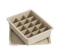 IUVYTA Caja organizadora ropa interior Caja De Almacenamiento Plástico Con Múltiples Rejillas, Organizador Ropa Interior, Armario, Multiusos Gran Capacidad(15 Grids With Lid)