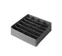 IUVYTA Caja organizadora ropa interior Caja De Almacenamiento Ropa Interior, Calcetines Plegables, Dividida, Clasificación Tela For El Hogar(1pcs 24 grid)