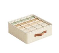 IUVYTA Caja organizadora ropa interior Caja De Almacenamiento Ropa Interior, Organizador Plegable Con Compartimento For Cajón, Armario Impermeable Multifuncional, 1/2/4 Uds(20Cells,2PCS)