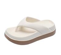 IUVYTA Chanclas mujer Chanclas for mujer, diseño de zapatos, tendencia, sandalias plataforma casuales, zapatillas antideslizantes for exteriores, características únicas, planas(Beige,40-41)
