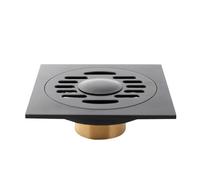 IUVYTA DesagüEs De Suelo 10X10cm Cuadrado Negro Cubierta de Filtro Drenaje Suelo Ducha Accesorios Hardware baño(Style1)