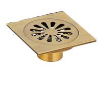 IUVYTA DesagüEs De Suelo Desagües de Suelo Cuadrados Europeos Antiguos, Cubierta Filtro Drenaje Desodorante, Hardware Ducha latón, Accesorios baño(Type C)