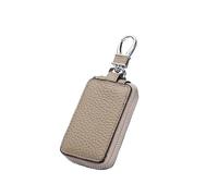 IUVYTA Portallaves Organizador Fundas de piel sintética for llaves coche for mujer, llavero con cremallera for hombre negocios, minifunda for, bolso pequeño for(GRAY)