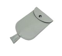 IUVYTA Portallaves Organizador Fundas for llaves pequeñas de cuero for mujer, carteras for hombre, llavero mano for el hogar, funda for llave coche con bolsillo(Light Grey)