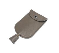 IUVYTA Portallaves Organizador Fundas for llaves pequeñas de cuero for mujer, carteras for hombre, llavero mano for el hogar, funda for llave coche con bolsillo(Dark Grey)