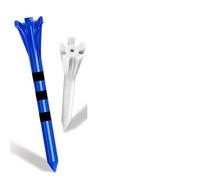 IUVYTA Tees de Golf de plástico con Sistema de Marcado de 5 Puntas, 80 Tees de Driver y 20 Tees híbridos de Hierro, 100 Piezas/Juego, Baja Resistencia a la fricción.(Blue 70mm White 38mm)