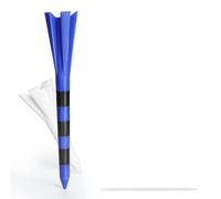 IUVYTA Tees de Golf de plástico con Sistema de Marcado de 5 Puntas, 80 Tees de Driver y 20 Tees híbridos de Hierro, 100 Piezas/Juego, Baja Resistencia a la fricción.(Blue 83mm White 38mm)