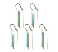 IUVYTA Varita Cinta Gimnasia Ritmica 25 varitas de Hadas y serpentinas Madera, Recuerdos celebración for Bodas(Assorted Color)