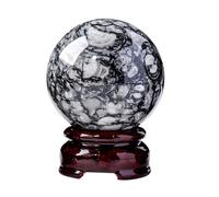 IUYIXWFP Bola de Cristal de Piedra de Concha Natural - Esfera curativa Pulida a Mano,