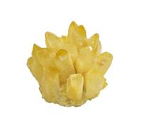 IUYIXWFP Cúmulo de Cristal de Citrino Gran formación de Cristal de Cuarzo - para energía Positiva Piedra de Citrino auténtica - Cúmulos de Cristal de Piedra de Citrino,500~600g