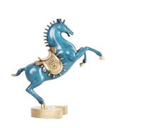 IUYIXWFP Estatua de Caballo Tang de Cobre de Color Quemado Hecha a Mano