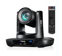 iuZee Cámara 4K NDI PTZ con seguimiento automático AI, zoom óptico de 20X, USB3.0/HDMI/LAN PoE, transmisión en vivo IP, cámara de sala de conferencias para servicios de iglesia, educación, eventos de