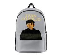 Ivan Cornejo Mirada Anime Merch Mochila Rapero, Unisex Moda Casual Streetwear Hombro Bolsa, gris, M