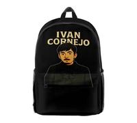 Ivan Cornejo Mirada Anime Merch Mochila Rapero, Unisex Moda Casual Streetwear Hombro Bolsa, Negro, M