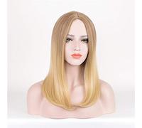 Ivanka Trump Cosplay Peluca Marrón Gradiente Fibra resistente al calor Cabello Fiesta de Halloween Disfraz Pelucas Pelucas AD3515