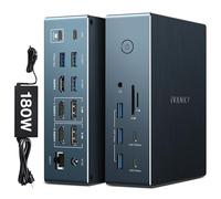iVANKY 20 en 1 FusionDock Pro 2 DisplayLink con Adaptador 180W USB C
