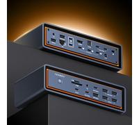 iVANKY 23 en 1 FusionDock MAX 2 certifiée Intel Thunderbolt 5, Estación de Acoplamiento de Monitor Triple, 6K@60Hz Dock para MacBook M5/M4/M3/M2/M1 Pro/MAX, HDMI, 140W PD, 10Gbps USB, 2.5GbE