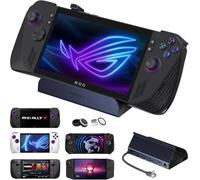 iVANKY 8 en 1 Estación de Acoplamiento para Valve Steam Deck OLED/ASUS ROG Ally Xbox X(2025)/Legion Go, ROG Alloy/Stream Deck Dock con HDMI 2.1 4K@144Hz, Ethernet Gigabit, 3*USB-A 3.0, Carga 100 W