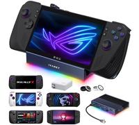 iVANKY 8 en 1 Estación de Acoplamiento para Valve Steam Deck OLED/ASUS ROG Ally Xbox X(2025)/Legion Go, ROG Alloy/Stream Deck Dock (14 en 1, Sin Fuente de alimentación)
