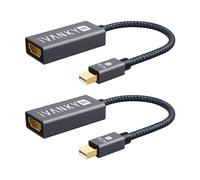 IVANKY Adaptador Mini DisplayPort a HDMI 4K@30Hz (2-Pack, Nylon Trenzado) Adaptador a HDMI Compatible con Microsoft Surface Pro, Lenovo y Otro Dispositivo con Puerto Mini DP-Gris