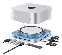 iVANKY - Base 13 en 1 para Mac Mini M4, con Carcasa para SSD M.2 NVMe de 8 TB, concentrador HDMI 4K a 120 Hz para Mac Mini M4 y M4 Pro (2024)