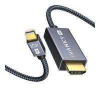 IVANKY Cable Mini DisplayPort a HDMI, Cable Mini DP a HDMI, 3M, 10 ft, Full HD 1080P Compatible con MacBook Air, Surface Pro, Monitor, Proyector y Más