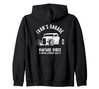 Ivan's Garage Hotrod Classic Car Diseño Personalizado Sudadera con Capucha