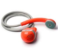 Ivation Ducha Portatil Exterior, Ducha Electrica Portatil Funciona con Baterías | Regadera de Camping Recargable y Compacta | Extrae Agua de Cubos para un Chorro Continuo y Suave