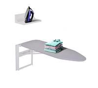 Ivation Tabla de Planchar montada en la Pared con Estante de Almacenamiento, Plegable de 36.2 x 12.2 Pulgadas, estación de Planchado Plegable para el hogar, apartamento y Palanca de fácil liberación,