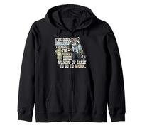 I've Done Horrible Things for Money Funny Raccoon Cansado Work Sudadera con Capucha