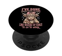 I've Done Horrible Things For Money Like Waking Up Early PopSockets PopGrip Adhesivo