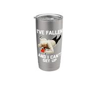 I've Fallen & I Can't Get Up - Divertido dicho sarcástico novedad Vaso térmico de acero inoxidable de doble pared