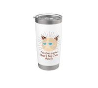 Ive Got a Good Heart But This Mouth - Humor sarcástico divertido Vaso térmico de acero inoxidable de doble pared