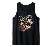 I've Got A Knotty Side - Witty Rose & Rope - Broma de Humor para Adultos Camiseta sin Mangas