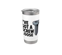 I've Got A Screw Loose Funny Sarcastic Sassy Joke Snarky Juego de palabras Vaso térmico de acero inoxidable de doble pared