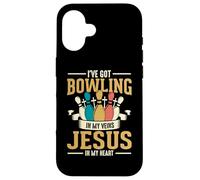 I've Got Bowling In My Veins Jesus In My Heart Carcasa para iPhone 16