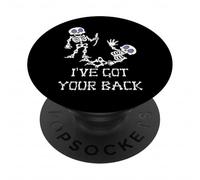 I've Got Your Back Lindo Esqueleto Halloween Truco o Trato PopSockets PopGrip Adhesivo