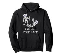 I've Got Your Back Lindo Esqueleto Halloween Truco o Trato Sudadera con Capucha