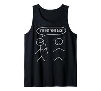 Ive Got Your Back Stickman Divertido Dicho Humor Hombres Mujeres Niños Camiseta sin Mangas