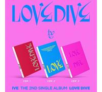 IVE - IVE LOVE DIVE The 2nd Single Album ( Ver.1 / Ver.2 / Ver.3 - RANDOM ) ( In D+PRE-ORDER ITEM+Photo Book+Photo Card+Heart Hologram Card+STORE GIFT CARD )