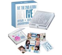 IVE - THE 2ND ALBUM [REVIVE+] (MD Ver.) Out Box + Collect Case + Folded Lyrics Poster + QR Card + 2 Pin Badges + 4 Extra Photocards Official K-POP Sealed Album