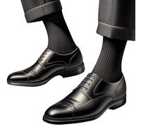 Ivedin - Pack Calcetines Ejecutivo Lisos Negros Adulto | Rendimiento, Resistencia y Suavidad | Altos, Algodón Transpirable, Frescos para todo el año | Base Toalla | Talla Única 37-44 EU (4 Negros)