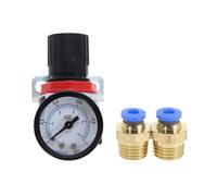 IVEKYKIBC Compresor de Aire neumático AR2000 con Rosca de 1/4 de Pulgada, regulador de presión, válvula Reductora de presión, Conector de 4 mm, 6 mm, 8 mm, 10 mm y 12 mm.(AR2000+PC4mm)